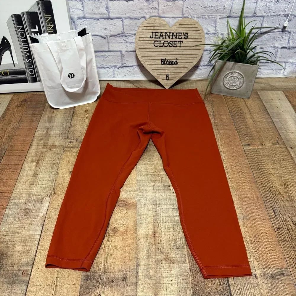 Lululemon Wunder Train High Rise Tight 25” Aztec Brick size 18